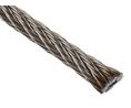 Wire Rope, Stainless Steel, 6mm x 75m, Silver